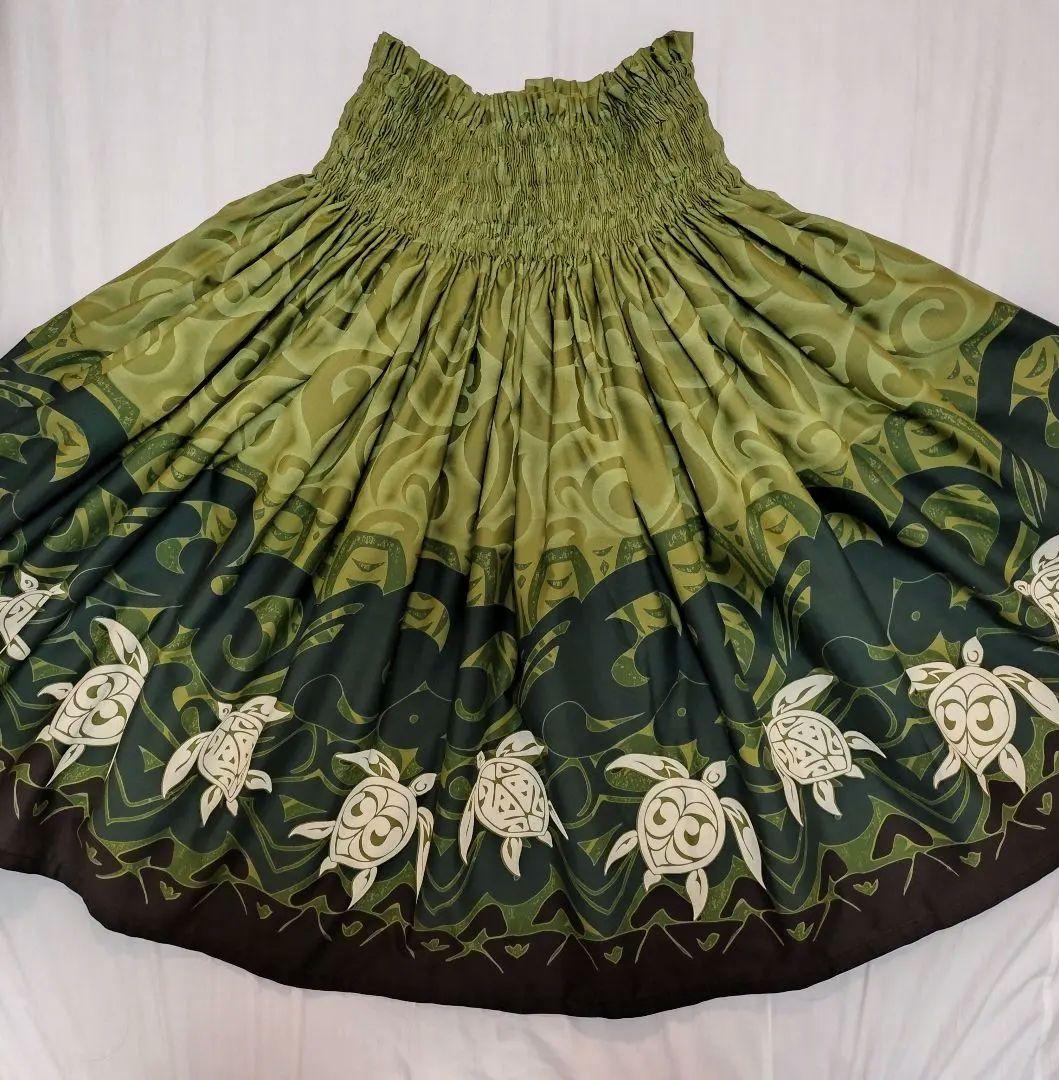 【2/22まで】マハロ 黒 ピンク ハイビスカス パウスカート フラダンス