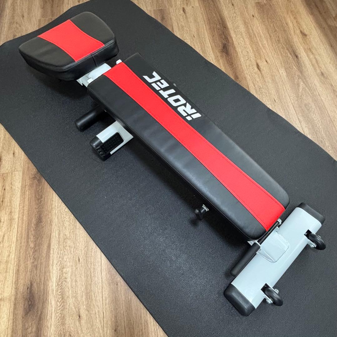 iROTEC（アイロテック） トレーニングベンチ 黒/赤