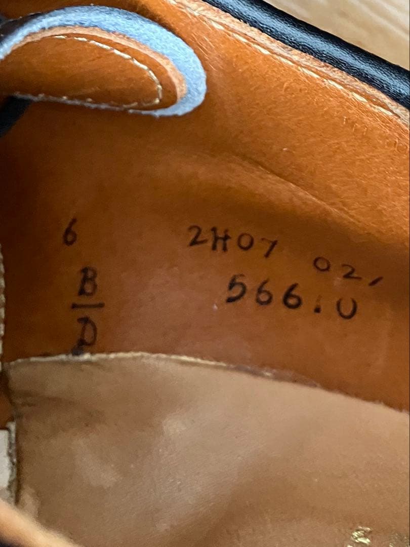 オールデン 56610 ストレートチップ US6 D カーフ ブラック