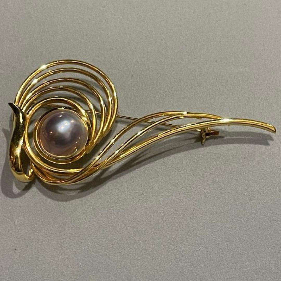 TASAKI タサキ パール 真珠 マベパールブローチゴールド レディース
