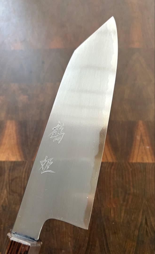 堺打刃物　切付　文化包丁　180mm 6寸　白ニ　三徳　包丁　和包丁　白鋼