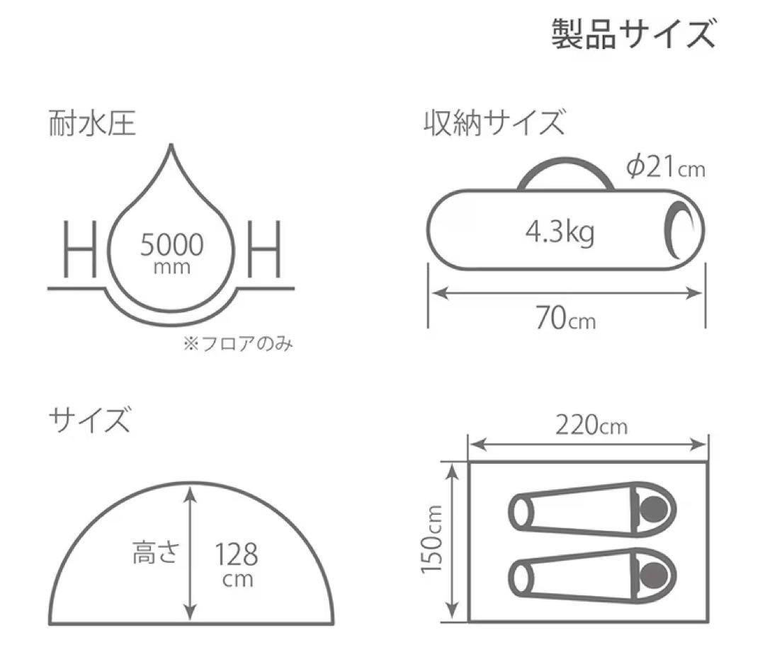 DOD カンガルーテントS ワンタッチ構造 グランドシート付き