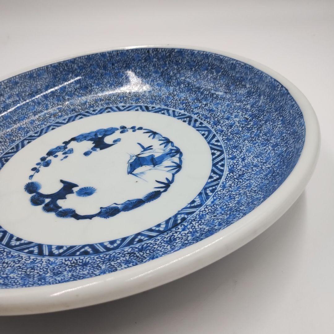 a【！！貴重！！】 太明成化年製 古伊万里 大皿 大鉢 食器 江戸時代 江戸食器