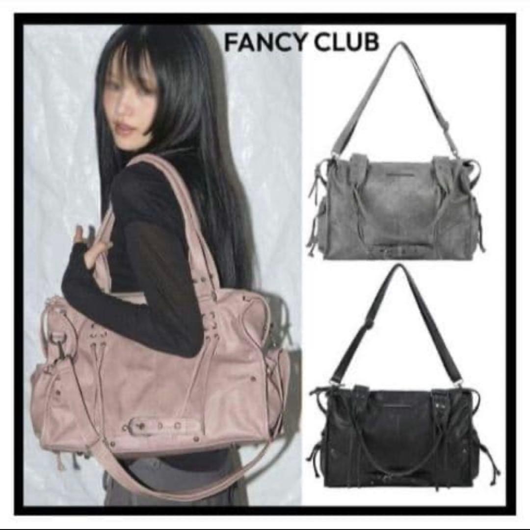 FANCY CLUB ピンク ショルダーバッグ 合皮 トートバッグ