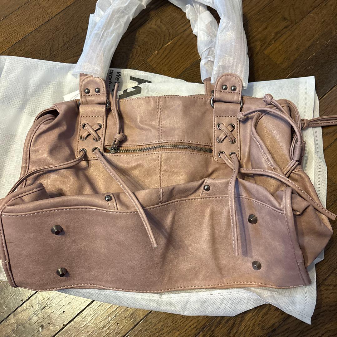 FANCY CLUB ピンク ショルダーバッグ 合皮 トートバッグ