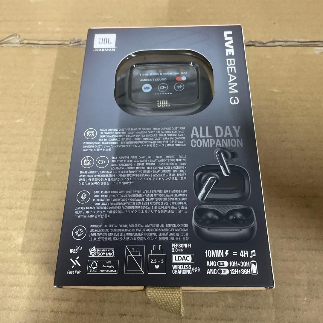 ざっくり工房 専用JBL LIVE BEAM 3 ワイヤレスイヤホン　ブラック