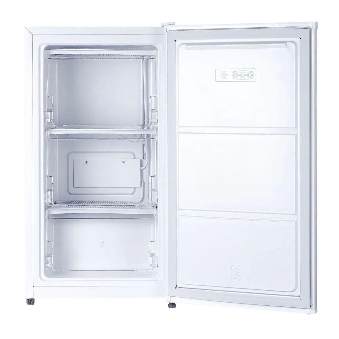 【新品】冷凍庫 ホワイト60L スリム 小型 省エネ 大容量 サブ冷凍庫 2台目