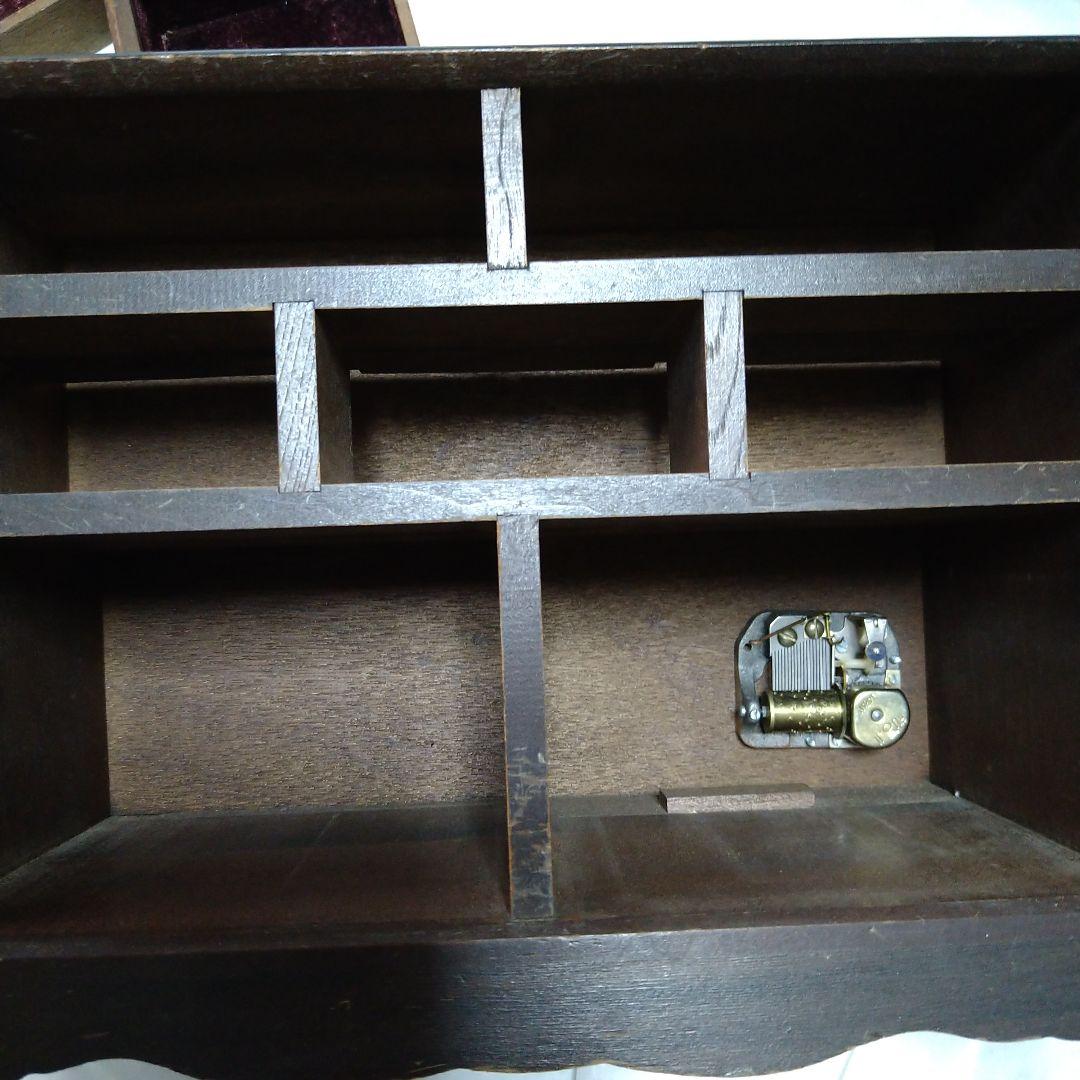 昭和レトロ　ヴィンテージ　和箪笥　小物入れ　オルゴール　木製