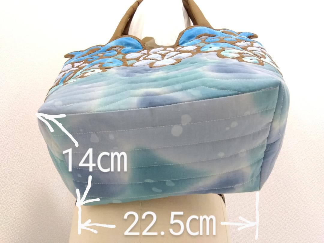 ハワイアンキルト　ハンドメイド　ナル　プルメリアトートバッグ