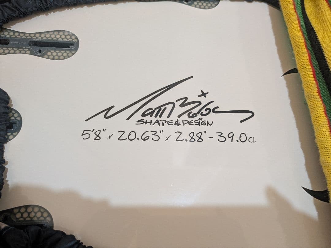 PLACEBO ゴブリン　サーフボード 5'8\"　フィン2セット付き