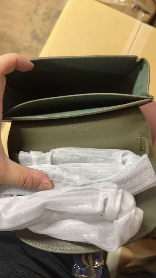 期間限定価格 サンローラン サドルバッグ オリーブグリーン