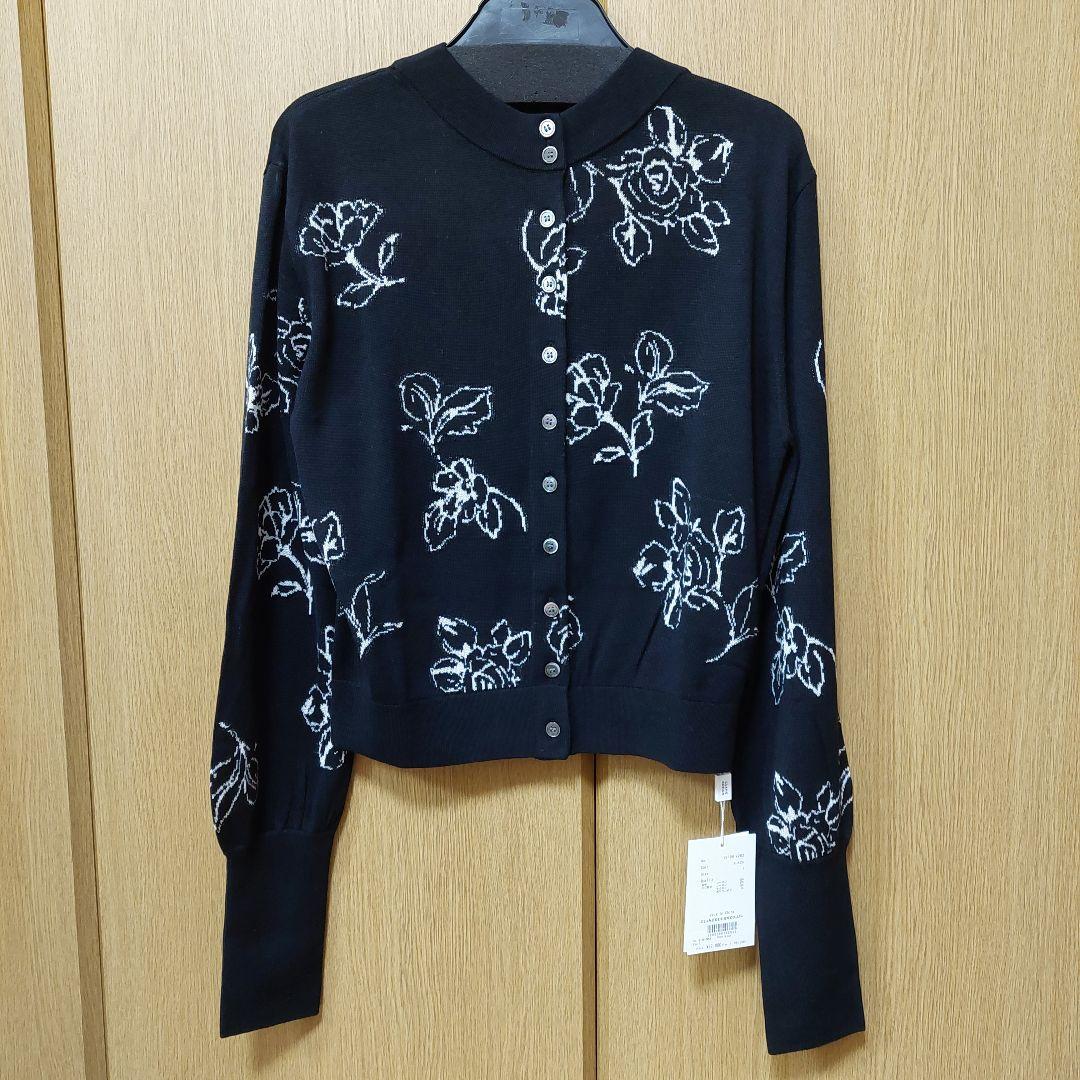 CLANE 田中みな実 THIN FLOWER W FACE CARDIGAN