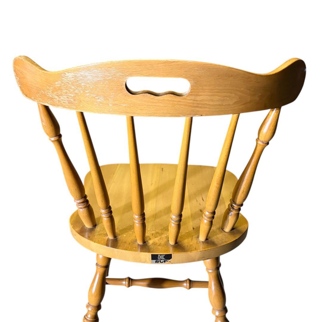 【美品】柏木工 ダイニングチェア ウィンザーチェア ナチュラル 2脚セット