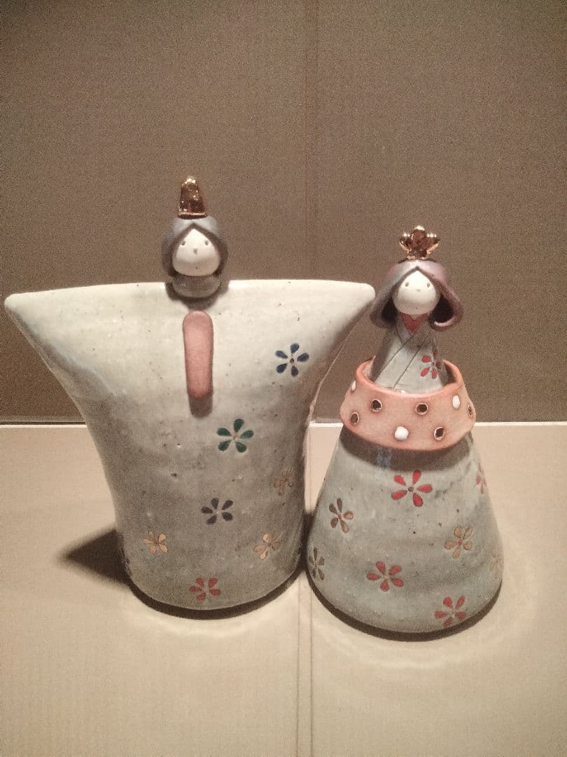 良品good item雛人形（Hina doll陶器作家西崎和子小さいサイズです