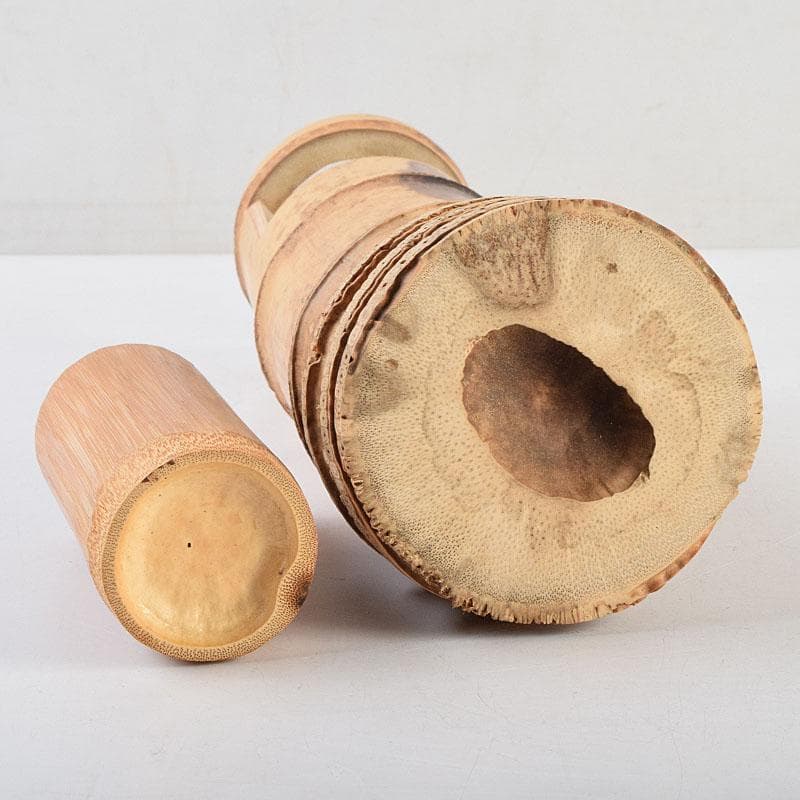 茶道具　影林宗篤作　花入　銘「千年翠」　紫野　小林太玄極め箱　V　R9481