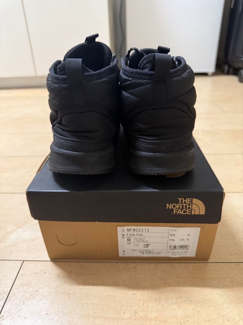 ノースフェイス ヌプシ チャッカ NF0A7W46ウィメンズ 黒 23cm