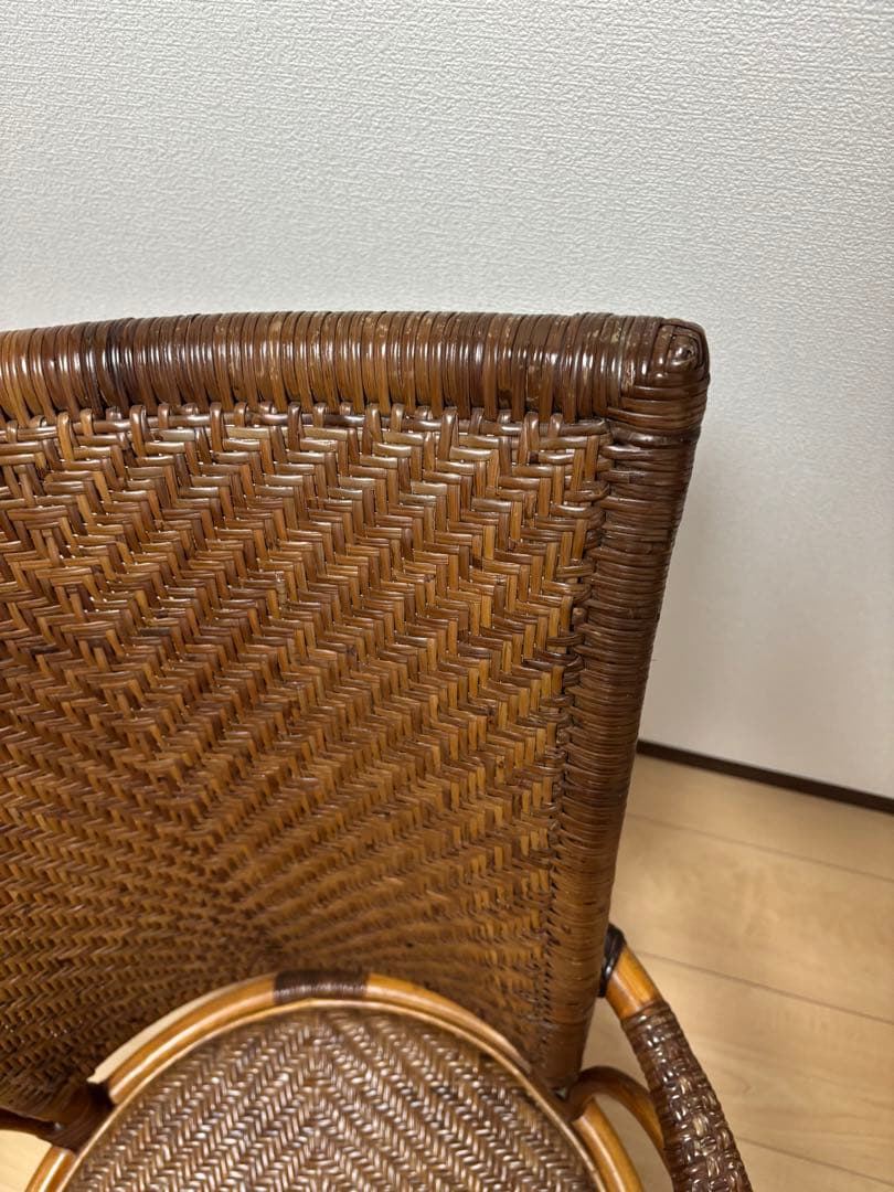 風間 KAZAMA アームチェア 回転椅子 籐家具 ラタン家具