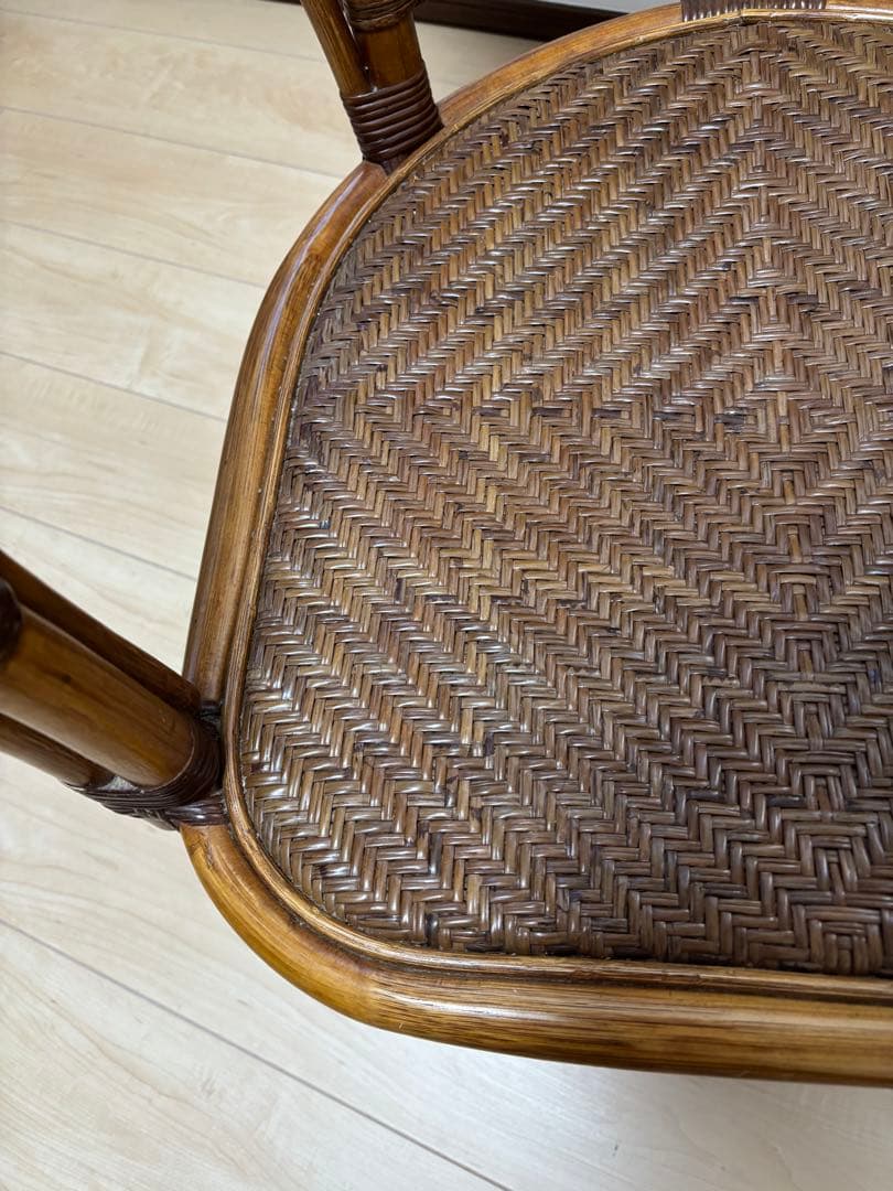 風間 KAZAMA アームチェア 回転椅子 籐家具 ラタン家具