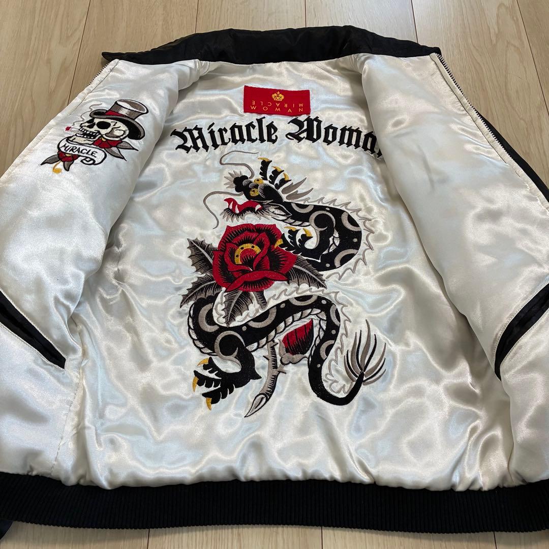 極美品✨激レア ミラクルウーマン スカジャン リバーシブル 東洋 ピンクドラゴン