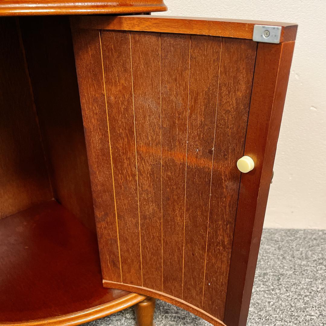 日本製　アヤノクラフト　綾野製作所 ブラウン 木製 コーナーキャビネット