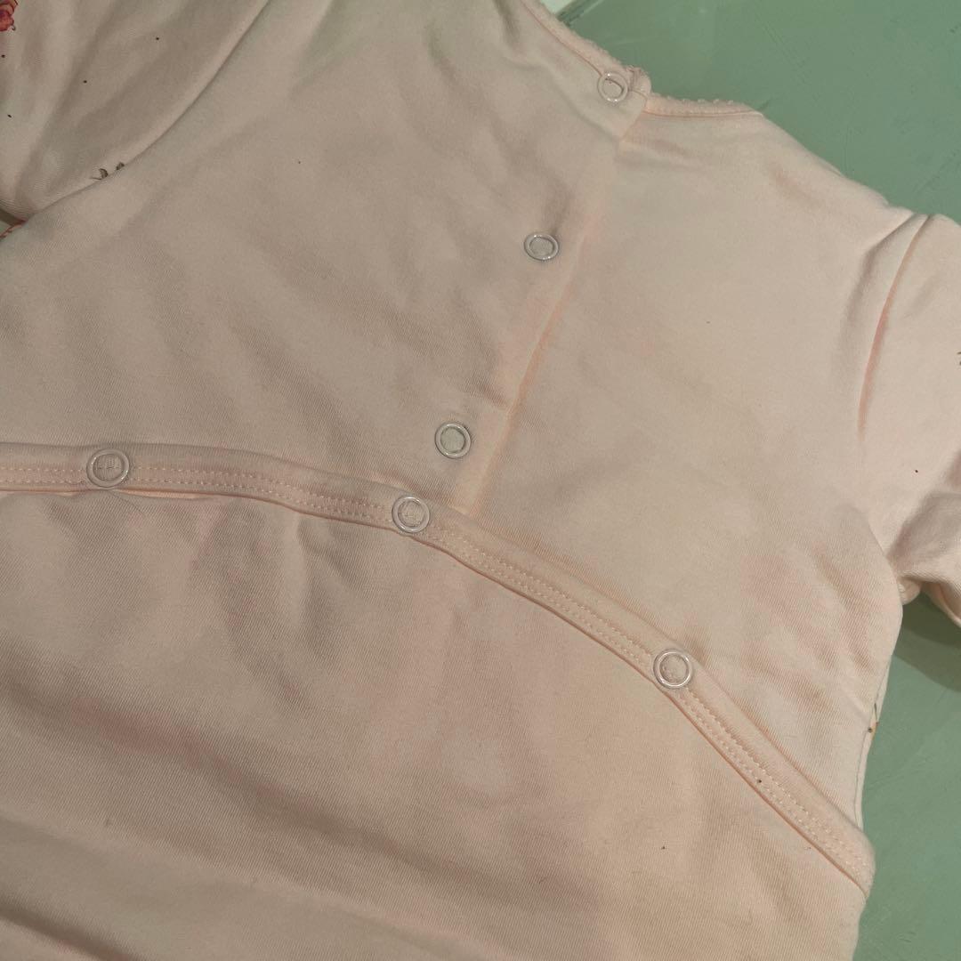 Baby Dior ピンク 花柄プリントカバーオール 6ヶ月