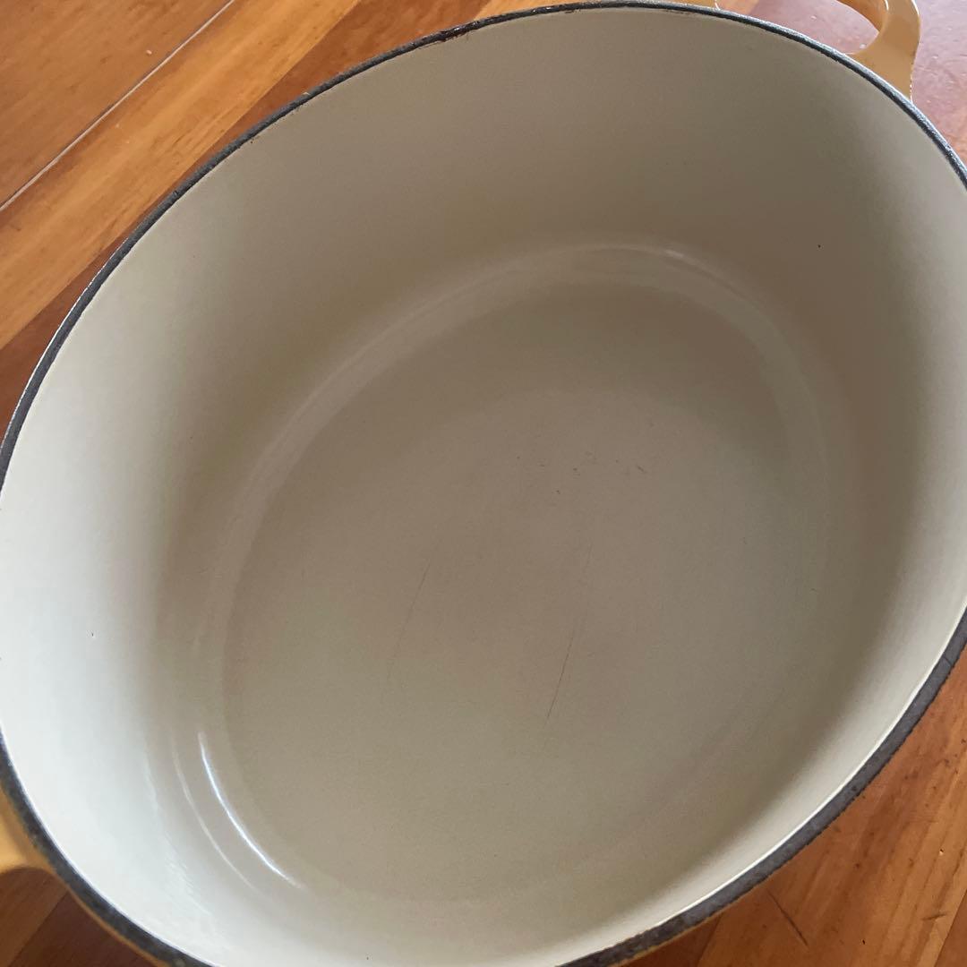 LE CREUSET ◾️ル・クルーゼ◾️両手鍋 イエロー ココットオーバル　27㎝