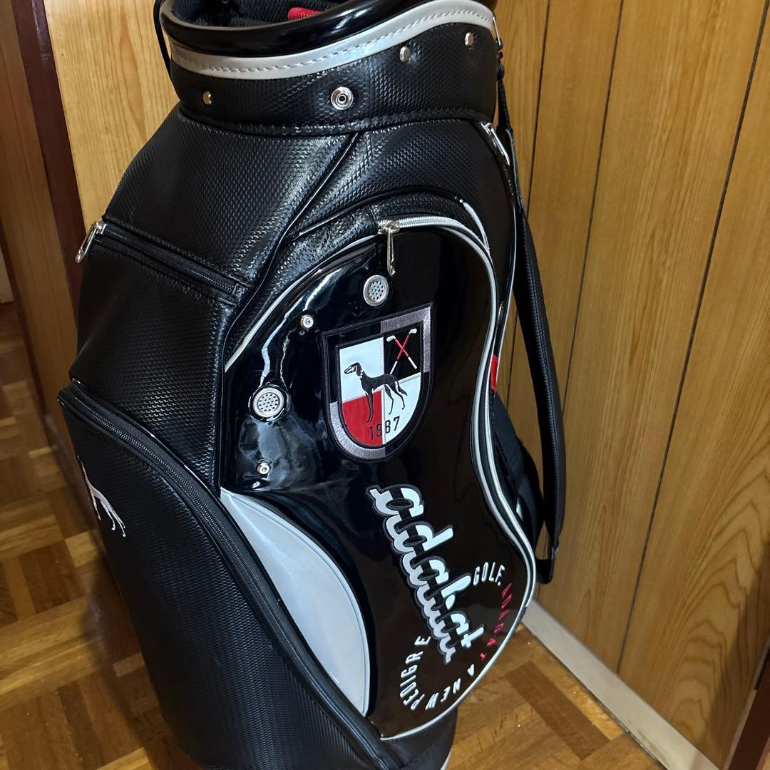 adabat キャディバッグ ブラック/ホワイト