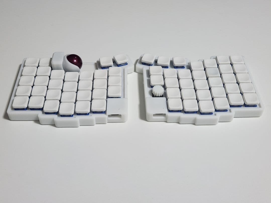 Glove65tb 完成品 低背トラボ ロープロファイル 無線接続 ホワイト
