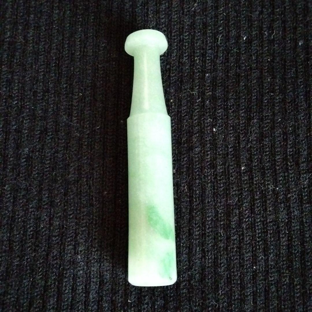 最終値下げ 貴重中国骨董　旧蔵珍品唐物 中国古玉翡翠煙管嘴 希少貴重収蔵品
