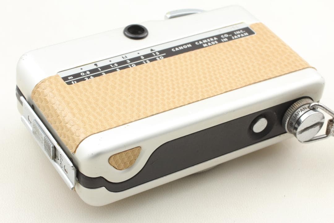 【整備済　美品】ベージュ　Canon demiハーフカメラ　露出計ok＃1317