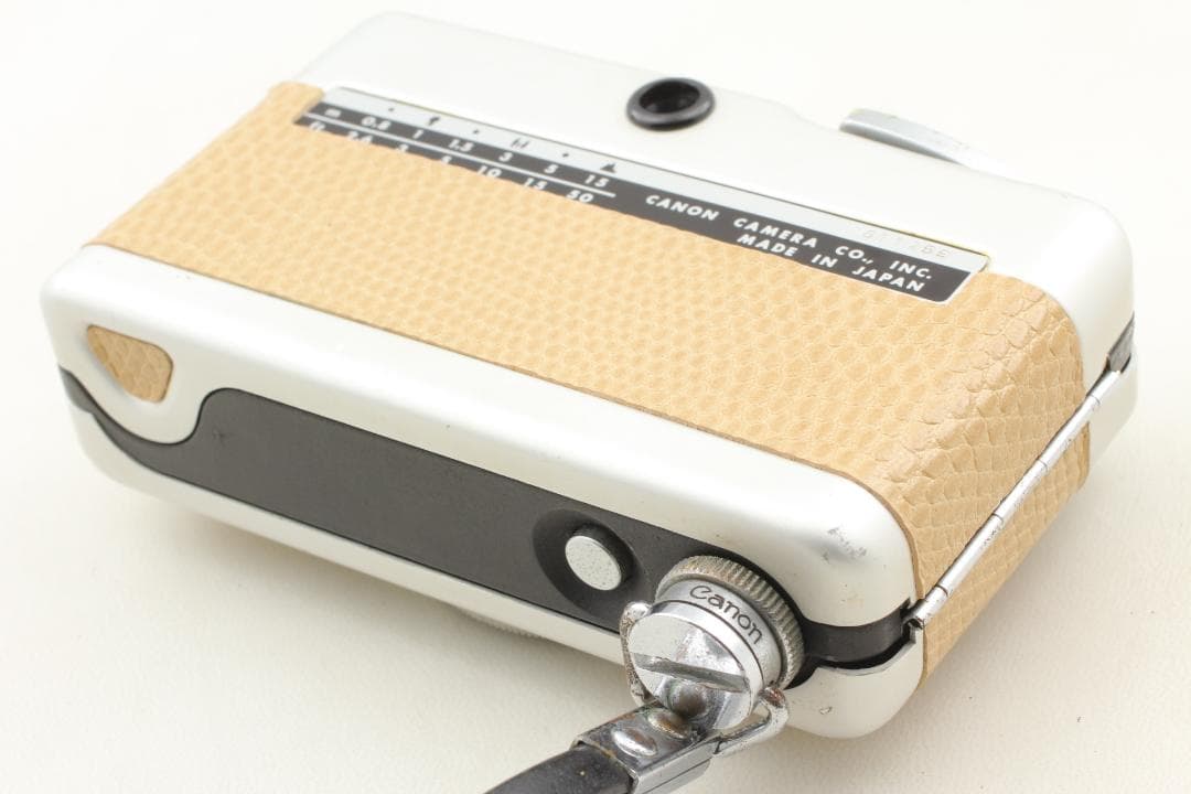 【整備済　美品】ベージュ　Canon demiハーフカメラ　露出計ok＃1317