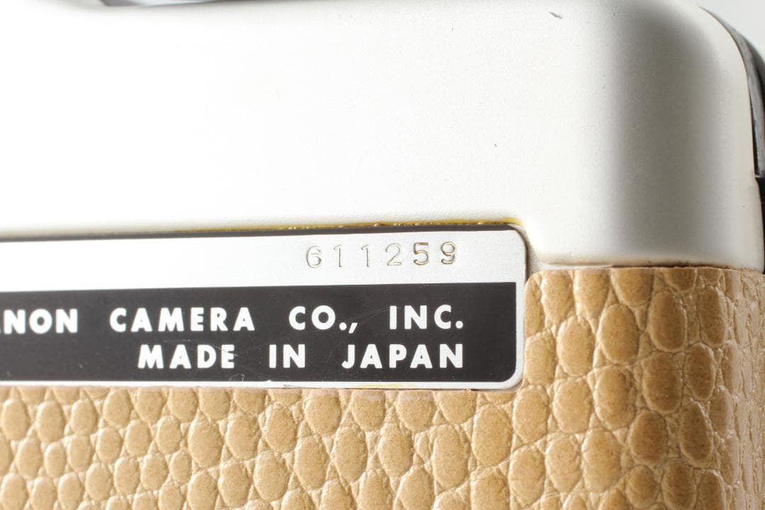 【整備済　美品】ベージュ　Canon demiハーフカメラ　露出計ok＃1317