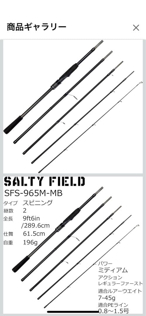 Abu Garcia SFS 965M-MB シーバスショアジギロッド