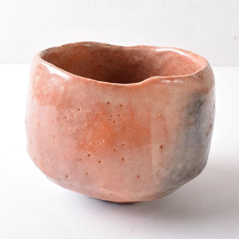 茶道具　楽吉佐衛門　赤楽茶碗　共箱　V　R8773