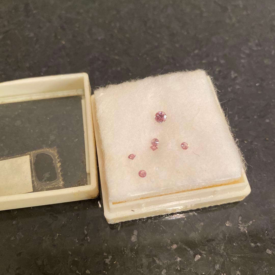 【お得♡】ピンクダイヤ　６粒