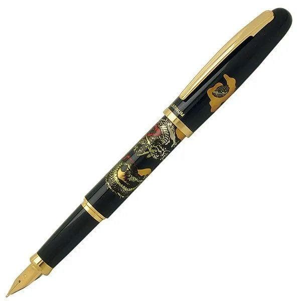 値下げしました！！【新品】プラチナ万年筆 近代蒔絵「美巧・双龍」細字（Ｆ）