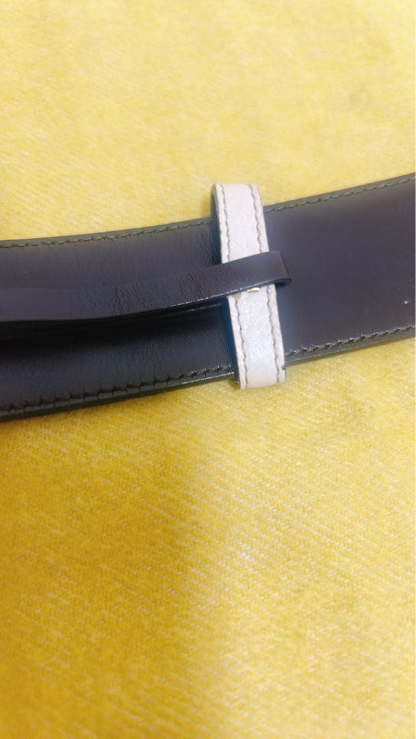 GUCCI ベルト インターロッキングG GGキャンバス ベージュ 白