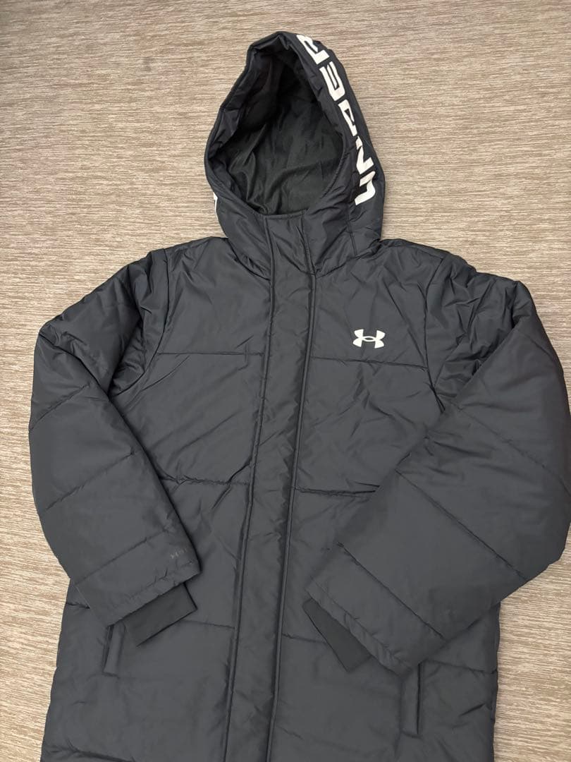 【Hiroto】アンダーアーマー ウーブン UAロゴ ロングベンチコート