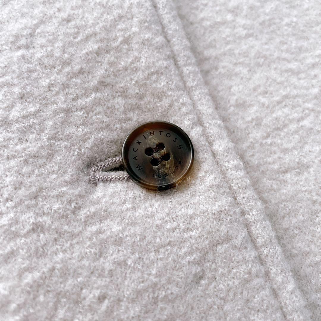 美品✨近年 マッキントッシュ ファインウールニットコート オフホワイト 38