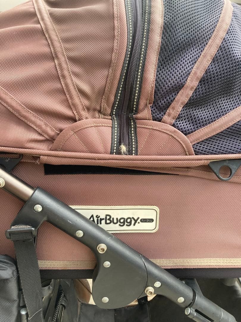 air buggy ペットカート　ドーム　犬用　ブラウン