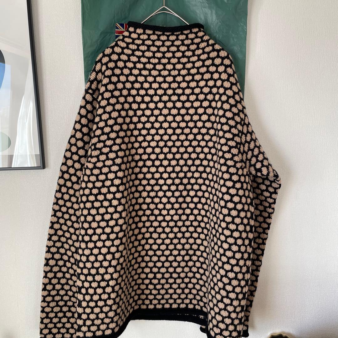 90s ヴィンテージ JCREW 巨人タグ ハンドニット 希少柄