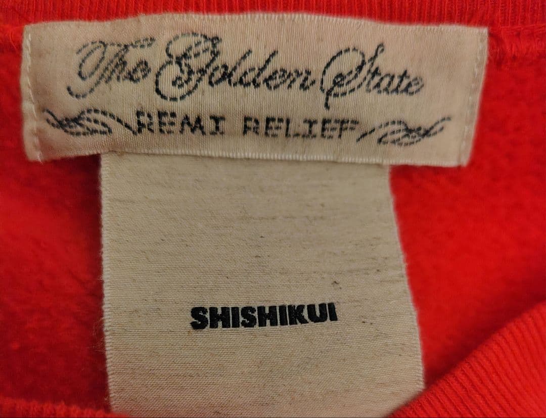 トップス SHISHIKUI Brushed Crew RED XS