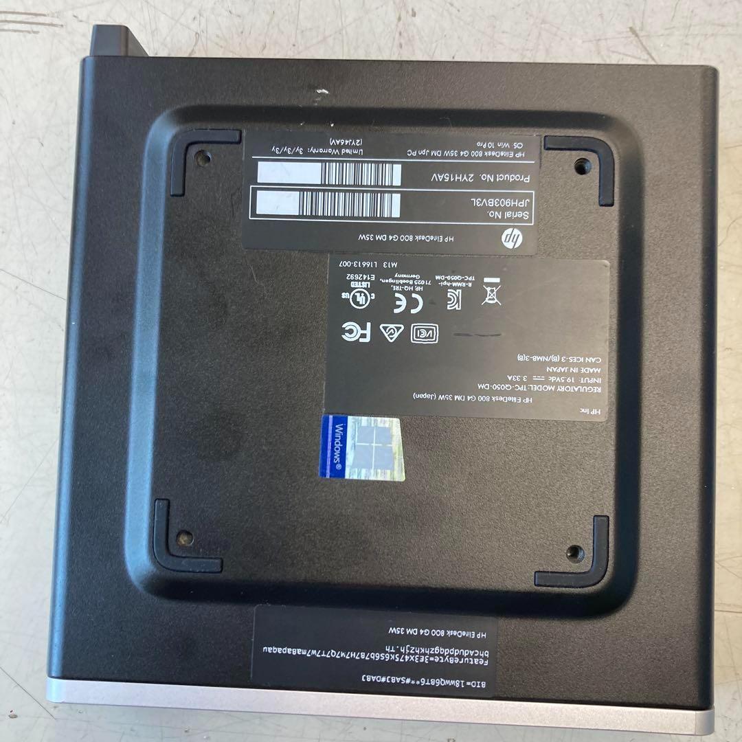 ミニPC #K HP EliteDesk800G4DM 35W i7 16G SSD256