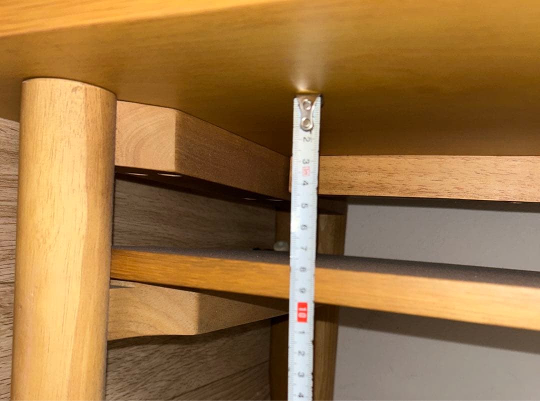 レア【廃番品】MUJI無印良品★ローテーブル センターテーブル★棚板付きオーク材