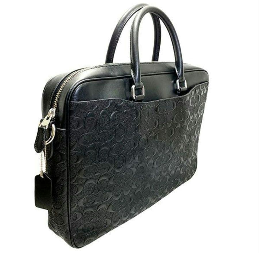 COACH コーチ ブラック ビジネスバッグ