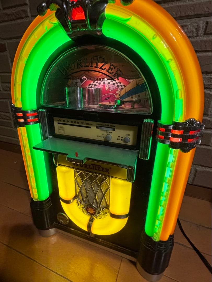 【中古】ジュークボックスミニ　レトロ　インテリア　 ジュークボックス ジャンク