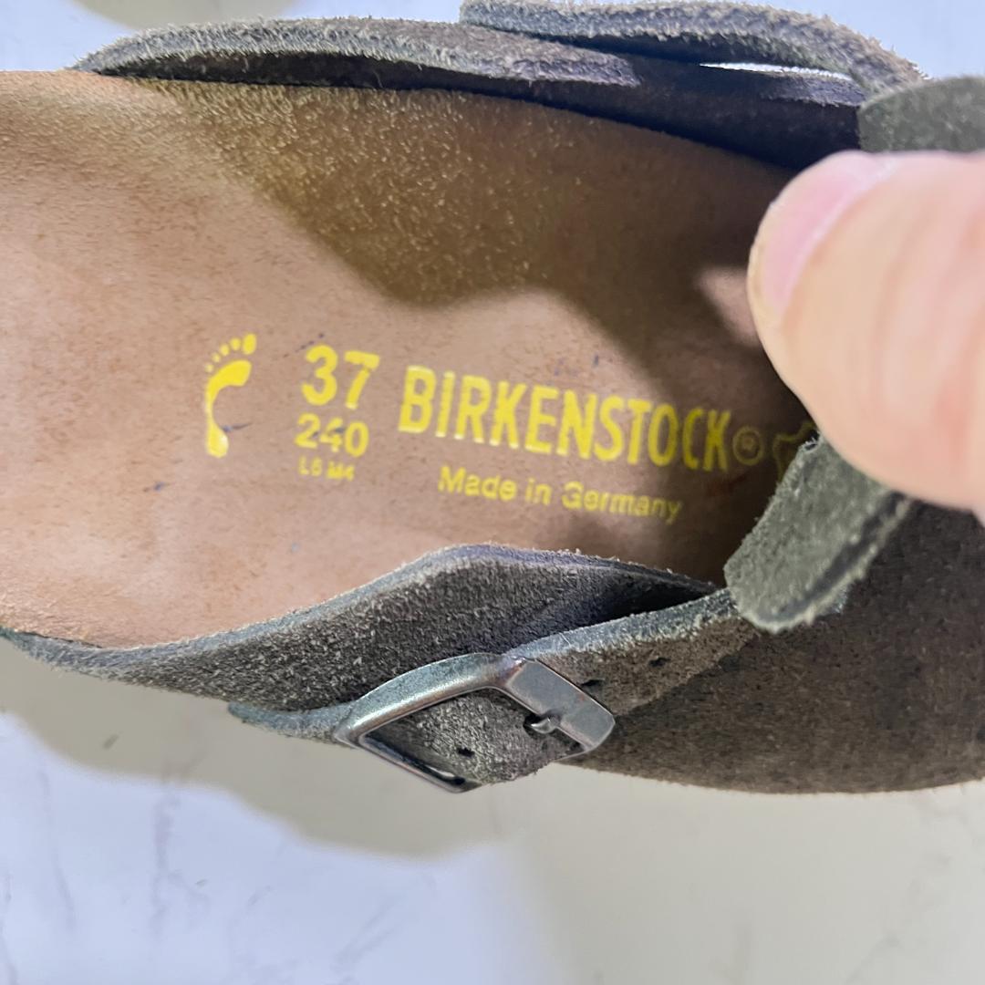 まゆたん ビルケンシュトック ボストン ブラウン 24cm ナロー幅 スウ