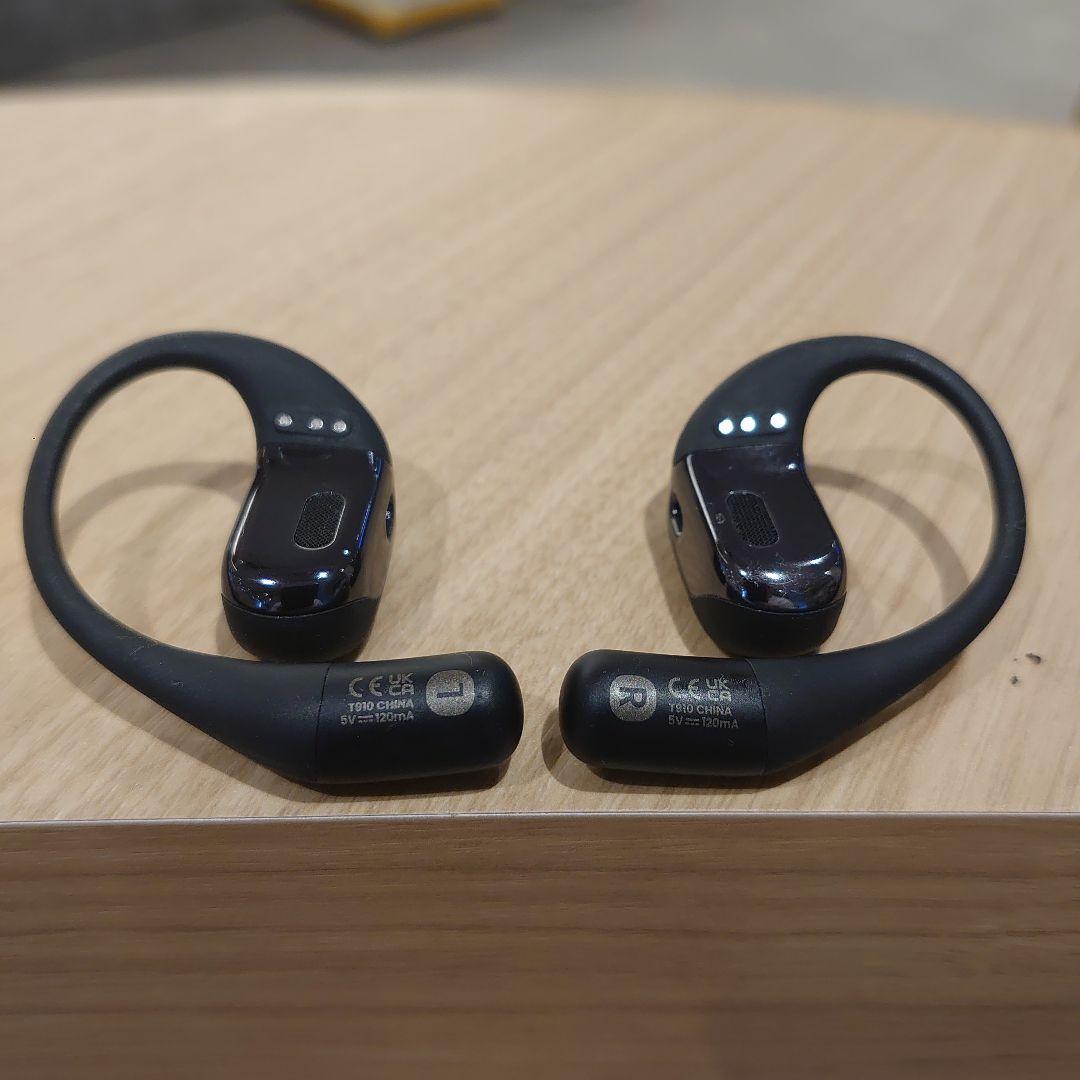 K*e様 SHOKZ オープンフィット ワイヤレスイヤホン ブラック 充電ケース