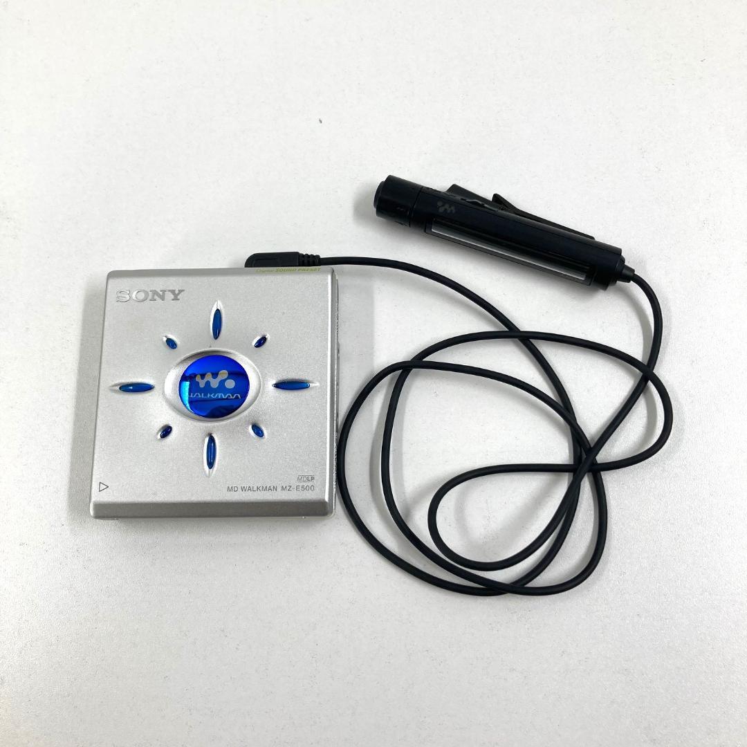 SONY ソニー　ポータブルMDプレイヤー　MZ-E500　シルバー