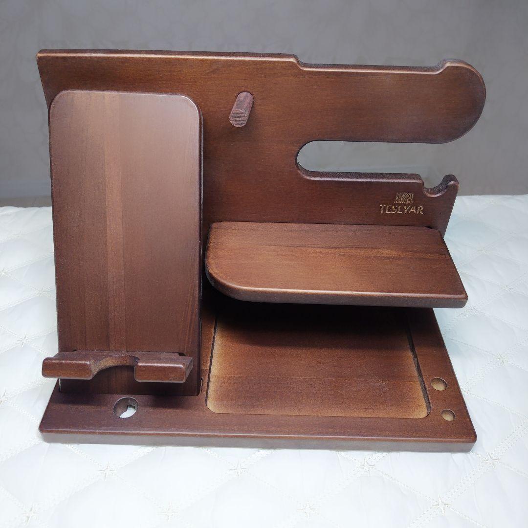 56* TESLYAR 木製スマートフォンスタンド